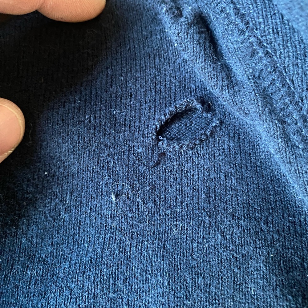 American Eagle Outfitters Men's Dark Blue Turtleneck Sweater - Picture 3 of 3